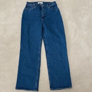 Abercrombie & Fitch Women's High Rise The 90’s Relaxed Blue Jeans 28/6R